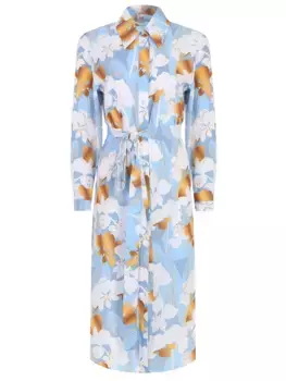 Платье-рубашка из вискозы