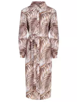 Платье-рубашка из вискозы
