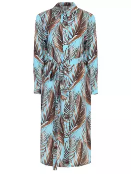 Платье-рубашка из вискозы