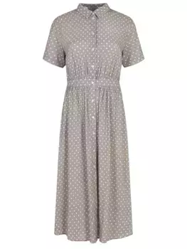 Платье-рубашка из вискозы