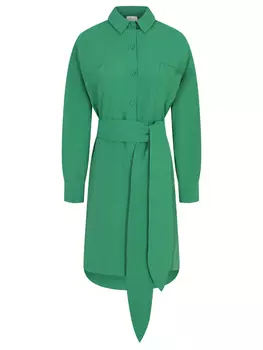 Платье-рубашка из вискозы