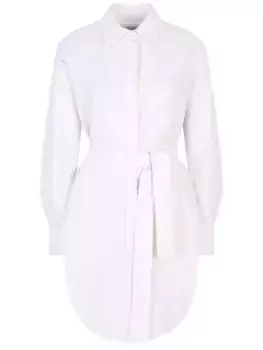 Платье-рубашка льняная