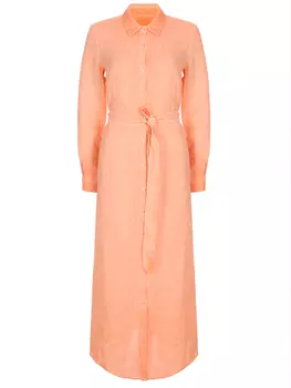 Платье-рубашка льняное 120% LINO