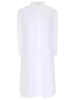 Платье-рубашка льняное