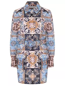 Платье-рубашка льняное ZIMMERMANN