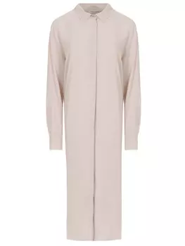 Платье-рубашка однотонное