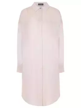 Платье-рубашка однотонное