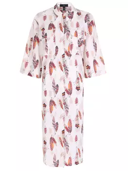 Платье-рубашка с принтом
