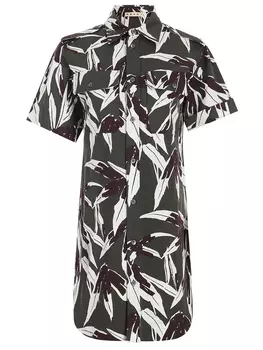 Платье-рубашка с принтом MARNI
