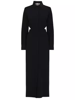 Платье-рубашка с вырезами