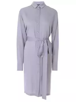 Платье-рубашка шелковое