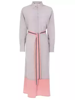 Платье-рубашка шелковое