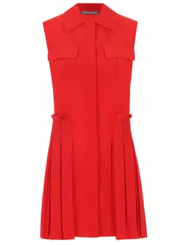 Платье-рубашка шелковое ALEXANDER MCQUEEN