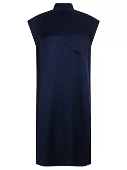 Платье-рубашка шелковое BALENCIAGA