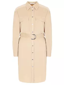 Платье-рубашка вельветовое