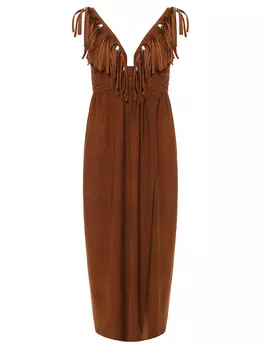 Платье с бахромой NICOLE OLIVIER