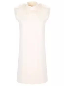 Платье с декоративной опушкой CELINE