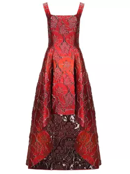 Платье с декором ALBERTA FERRETTI