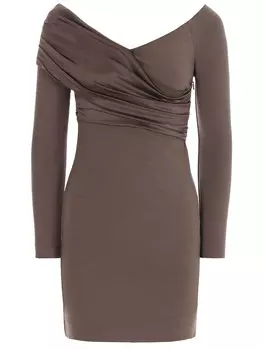 Платье с драпировкой FENDI