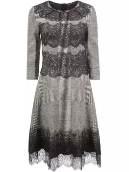 Платье с кружевной отделкой ERMANNO SCERVINO