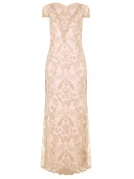 Платье с кружевом TADASHI SHOJI