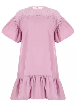 Платье с кружевом VALENTINO