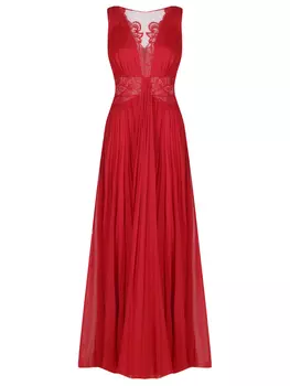 Платье с кружевом ZUHAIR MURAD