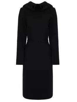 Платье с меховой отделкой