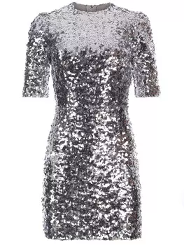 Платье с пайетками DOLCE & GABBANA