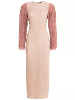 Платье с пайетками и бахромой WITHOUT FAIL