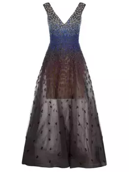 Платье с пайетками и бисером