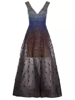 Платье с пайетками и бисером