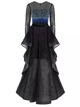 Платье с пайетками и бисером BY SAIID KOBEISY