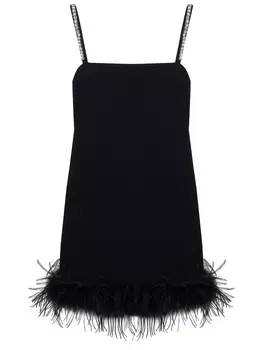 Платье с перьями PINKO