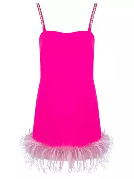 Платье с перьями PINKO