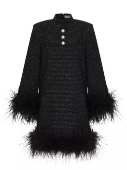 Платье с пером страуса ALINE