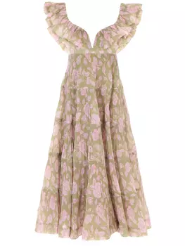 Платье с принтом