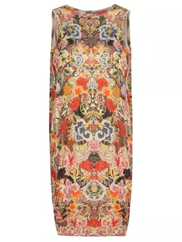 Платье с принтом ALEXANDER MCQUEEN