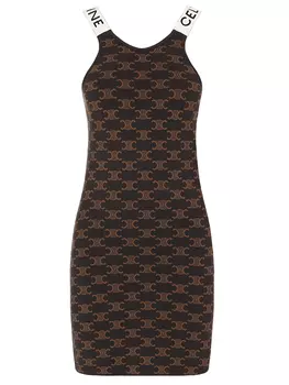 Платье с принтом CELINE