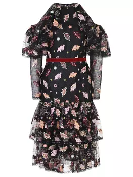 Платье с принтом COSTARELLOS