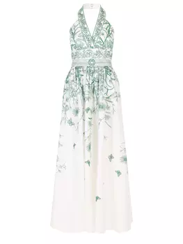 Платье с принтом ELIE SAAB