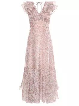 Платье с принтом EMILIA DELL'ORO