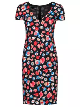 Платье с принтом EMPORIO ARMANI