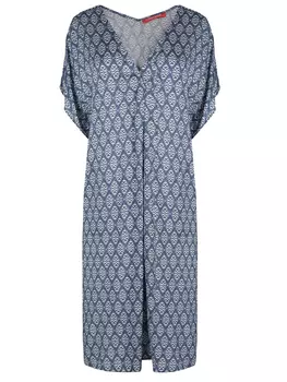 Платье с принтом из вискозы MARINA RINALDI