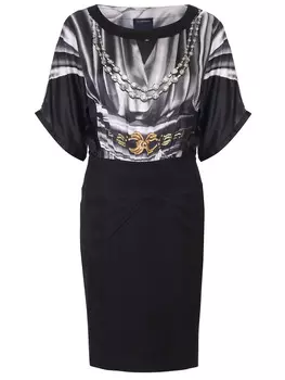 Платье с принтом JUST CAVALLI