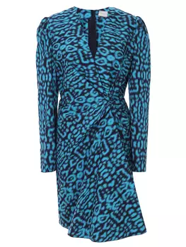 Платье с принтом LANVIN