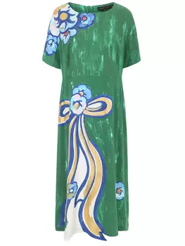 Платье с принтом MARINA RINALDI