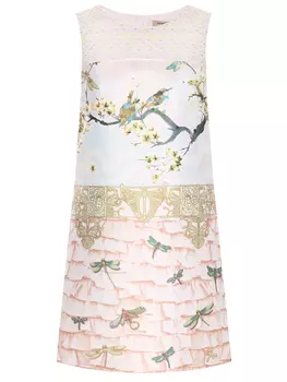 Платье с принтом PICCIONE.PICCIONE