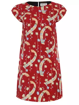 Платье с принтом SAINT LAURENT