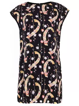 Платье с принтом SAINT LAURENT